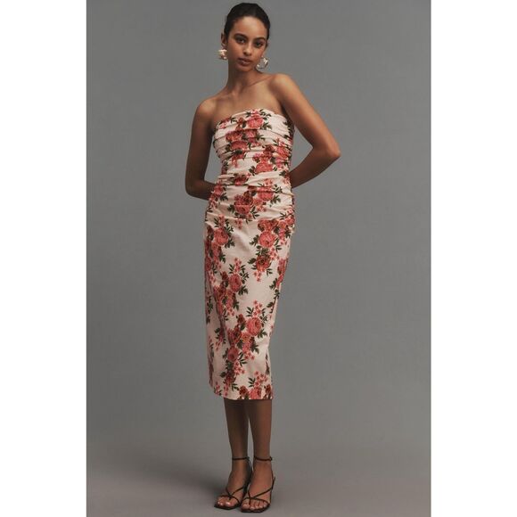 Anthropologie Soleil
Slim strapless ruched dress magic fabric edition - Picture 1 of 10